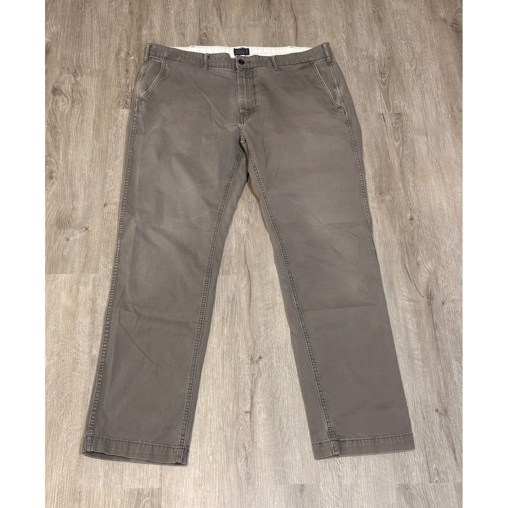 Levi Strauss & Co Mens Straight Leg Chino Pants Gray Brown W38 L34 27951-0005